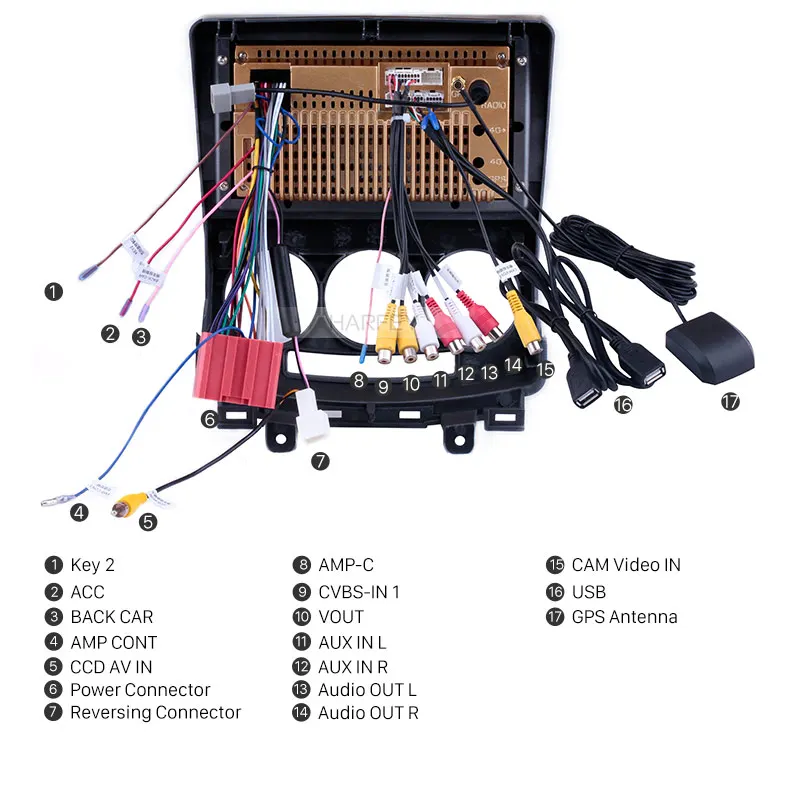 Top Harfey 2Din GPS Head Unit Android 8.1 Car Radio 9inch For 2005-2010 Old Mazda 5 car Multimedia Player With Bluetooth DAB+ Camera 4