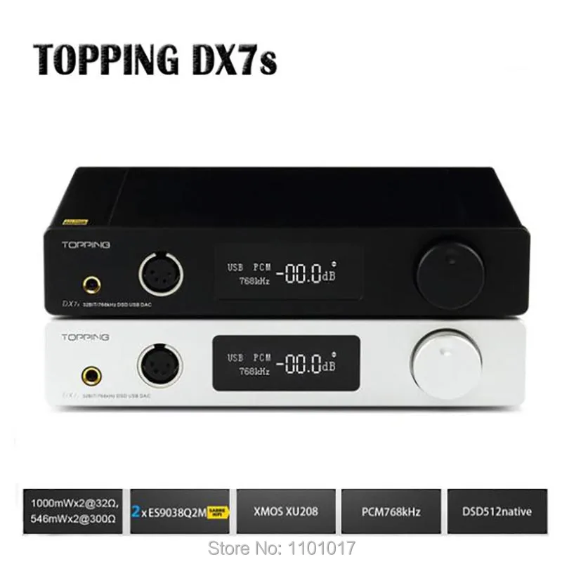 TOPPING DX7s DAC Headphone Amplifier Hifi USB DAC ES9038Q2M Amp XMOS XU208 OPA1612 DSD512 Optical Coaxial input With Remote TOPPING DX7s DAC Headphone Amplifier Hifi USB DAC ES9038Q2M Amp XMOS XU208 OPA1612 DSD512 Optical Coaxial input With Remote