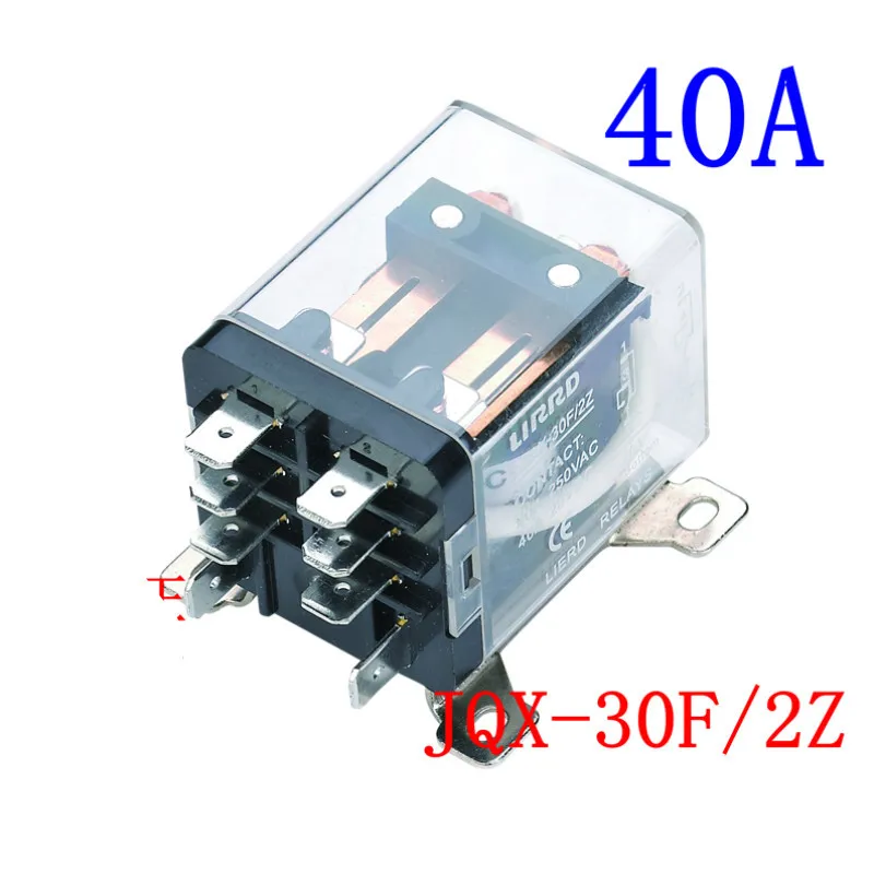 Jqx- 30f / 2z Will Electric Current 30th High-power 12v Relay 24v 220 V Ljqx- 40f- 2z 40a