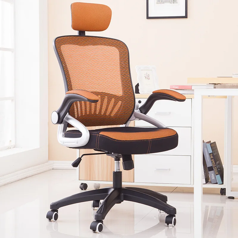 

Breathable Mesh Meeting Office Chair Soft Cushion Armrest Lifting Swivel Computer Chair Household Leisure Staff Chair