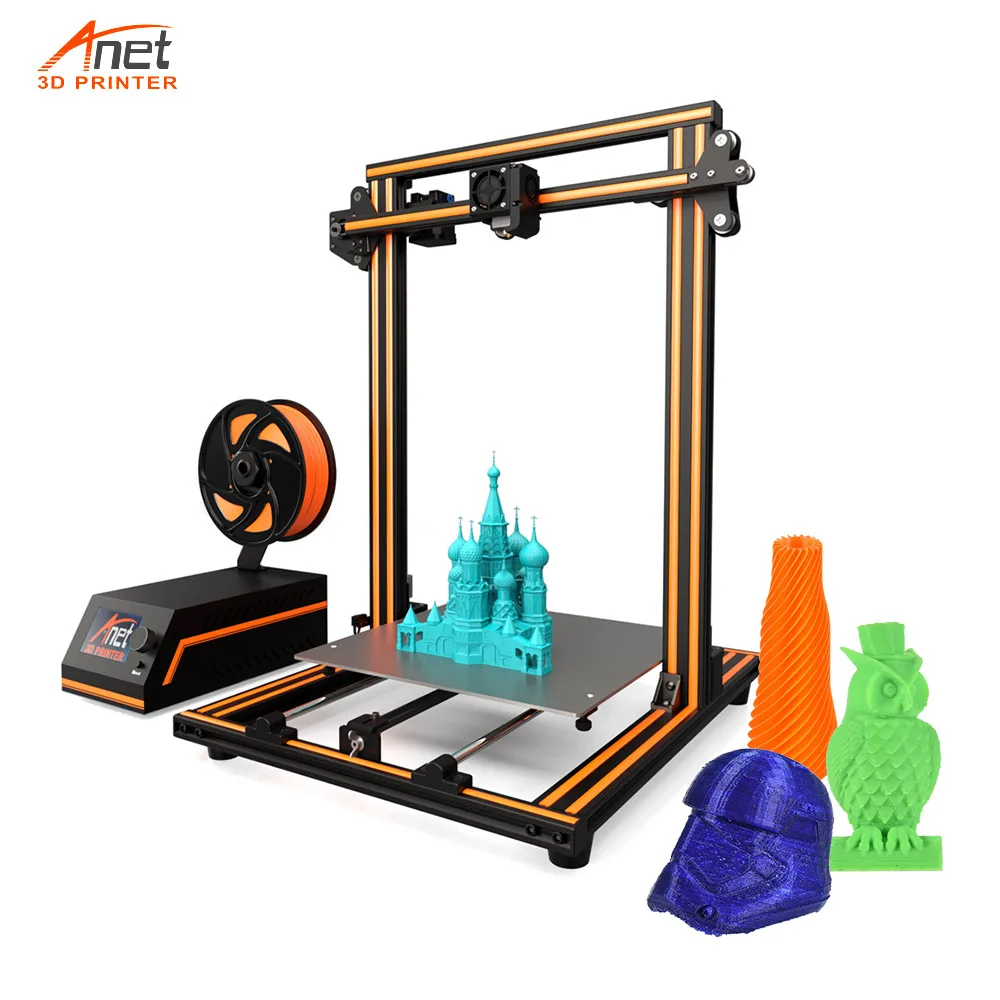 Anet E16 Высокоточный DIY 3d принтер самостоятельная сборка 300*300*400 мм рамка из алюминиевого сплава ЖК-дисплей автоматическая подача нити