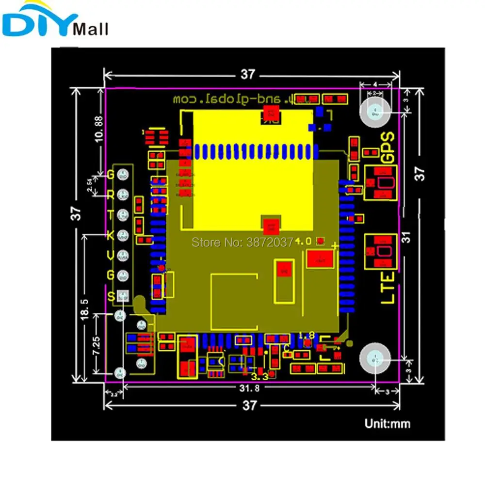Плата разработки SIM7000E 4G LTE модуль B3 B8 B20 B28 NB IoT EU AU Юго Восточная Азия сеть|Модули