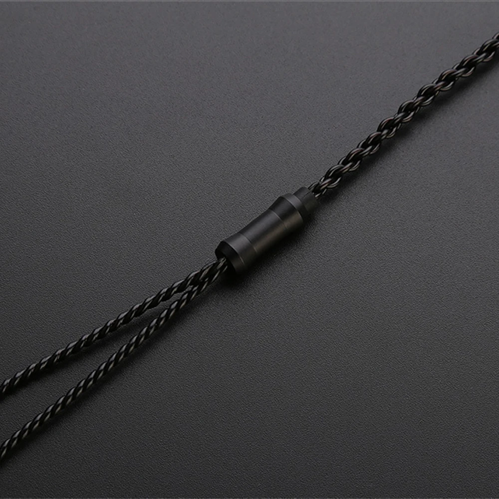 Провод MMCX наушники для TRN V10/V20/V60/V80 обновленный кабель TRN черный сменный кабель 0,75/0,78 мм 2Pin наушники 3,5 мм