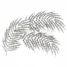 1 шт. свадебный гребень для волос лист горный хрусталь свадебный сбоку гребень декоративный гребень головы украшения-заколки для волос аксессуары для волос украшение для головы