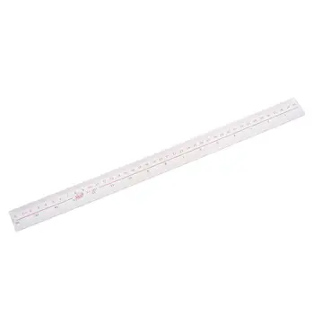 

40cm 16 Inches Length Measure Clear Plastic Straight Edge Ruler