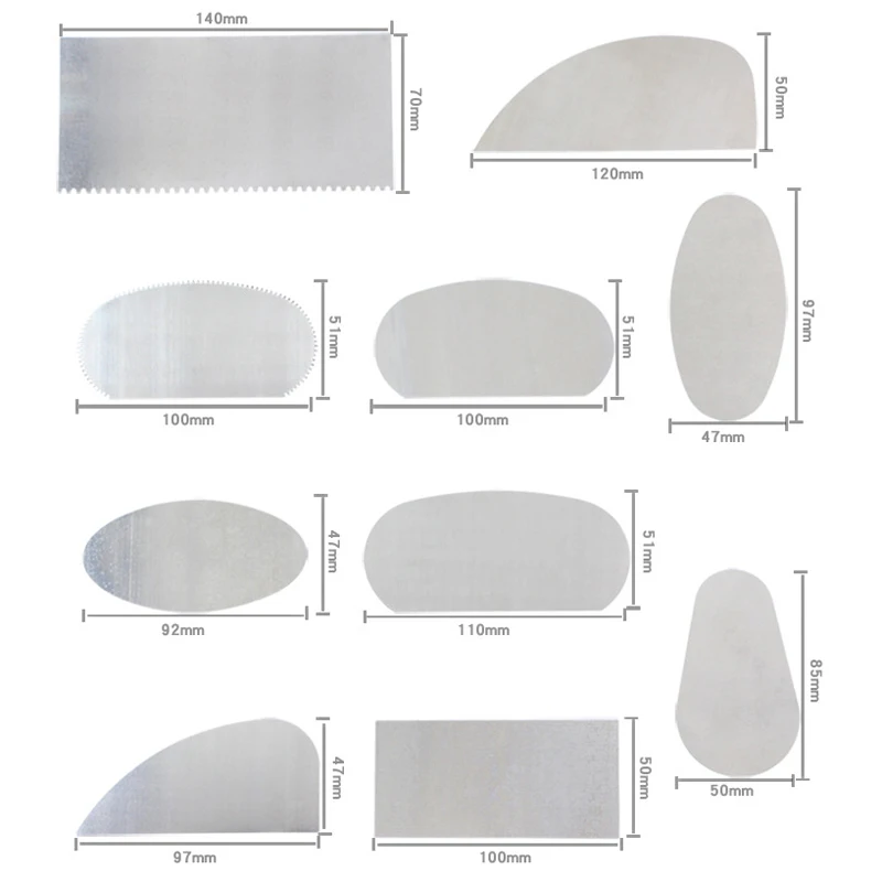 10 шт. скребок Полимерная глина керамические инструменты пила скребок Керамика Глина Скульптура Резак керамика s формовочный инструмент нержавеющая сталь