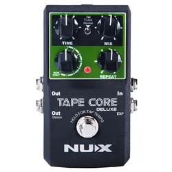 NUX клейкие ленты Core лучшая Лента Эхо педаль эффектов замедленного действия классический клейкие ленты эхо тон 7 режимов задержки гитары