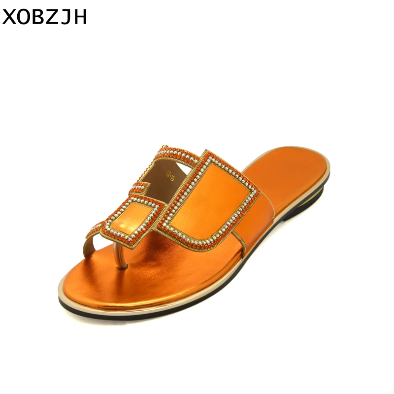 

Italian Designer Flat sandals women Shoes G Slippers luxury 2019 Brand Rhinestone Black Summer Sandals Shoes Woman size 11