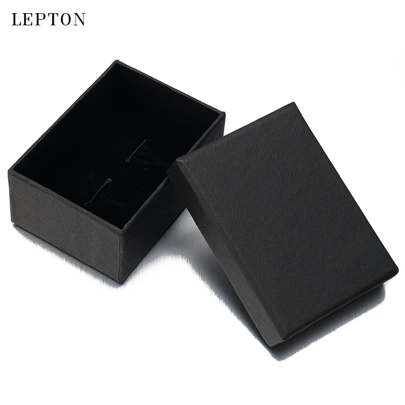 Hot Black Paper Cufflinks Boxes 10 PCS/Lots High Quality Black matte paper Jewelry Boxes Cuff links Carrying Case wholesale