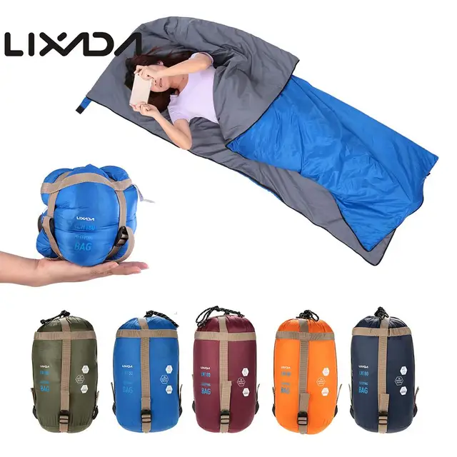 Lixada Sleeping Bag With Compression Stuff Sack