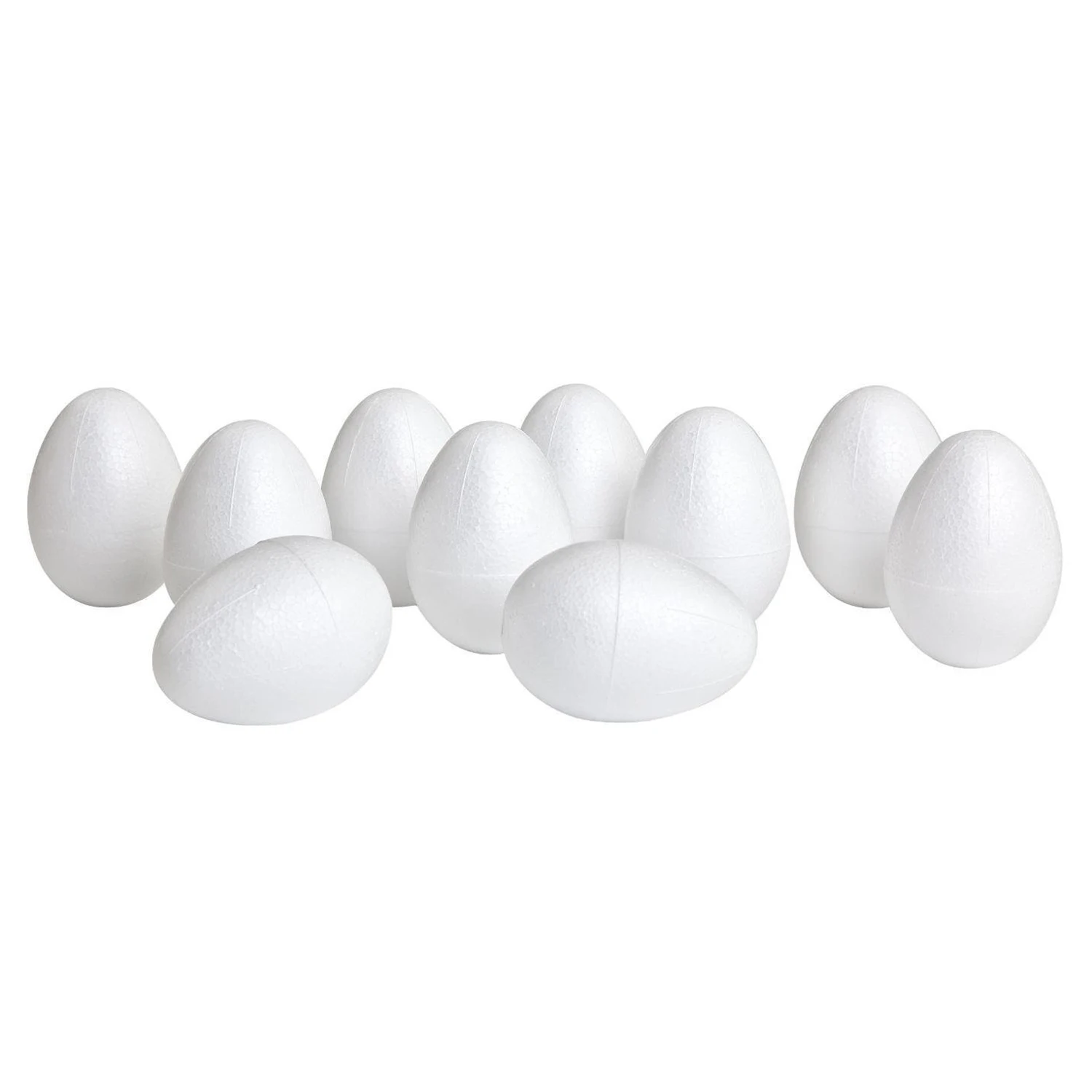 

10 Styrofoam eggs 6 cm white Easter Egg decorative egg for painting or sticking