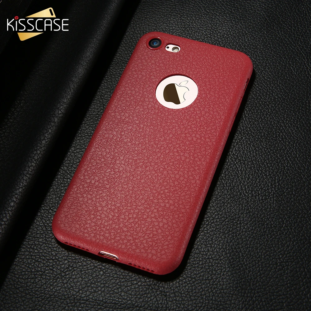 

KISSCASE Ultra thin Back Covers for iPhone X XR XS Max Soft TPU Skin Texture Case for iPhone 6 6s 7 8 Plus Vintage Covers