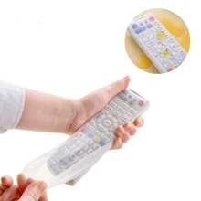 1 шт., силиконовый чехол для пульта дистанционного управления, чехол для телевизора с пультом дистанционного управления, пылезащитный чехол, водонепроницаемый защитный чехол Silione, сумка для хранения