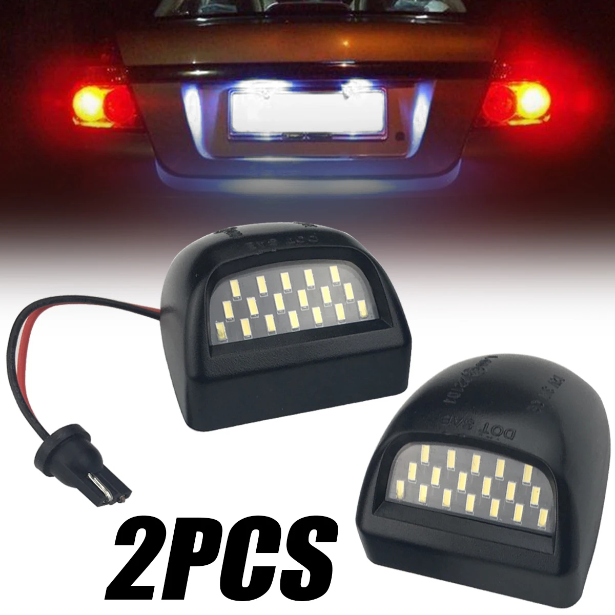 

Mayitr 2pcs LED License Plate Light Dedicated Replacement Car Number Panel Light Lamp For Chevy Silverado Avalanche 1999-2013