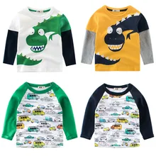 Boys T-shirt Kids Tees Baby Child Boy Cartoon Spring Children Tee Long Sleeve Stitching Cotton Cars Trucks Autumn Shirt Boys T-shirt Kids Tees Baby Child Boy Cartoon Spring Children Tee Long Sleeve Stitching Cotton Cars Trucks Autumn Shirt