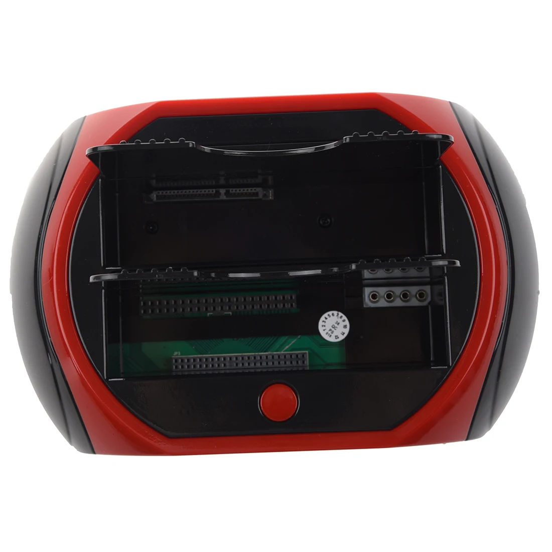 Док-станция SATA IDE All-In-One Dual HDD с usb-хаб, красный, черный