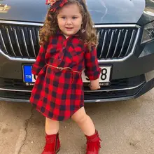 Newborn Toddler Baby Girls Princess Party Dress+ Belt Outfits Red Plaid Shirt Dress Baby Girl New Style Shirt Dress Newborn Toddler Baby Girls Princess Party Dress+ Belt Outfits Red Plaid Shirt Dress Baby Girl New Style Shirt Dress