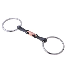 Уплотнительное кольцо Snaffle бит Конный из нержавеющей стали лошадь бит с медным звеном