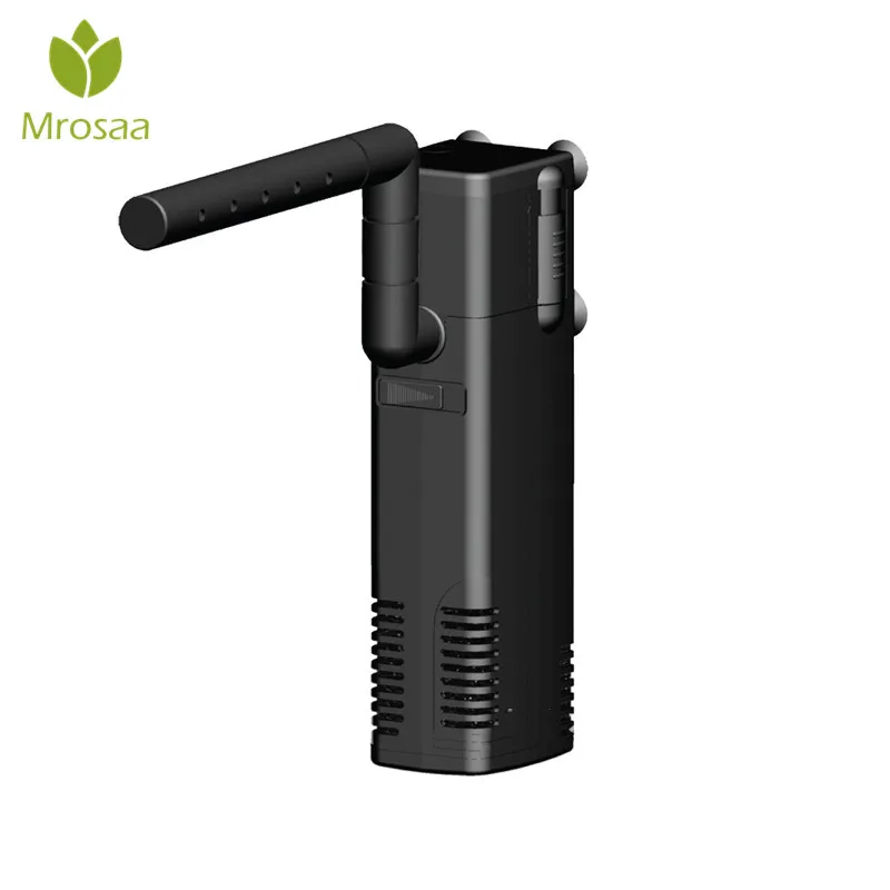 3 In 1 3W/4W/8W Aquarium Internal Filter Fish Tank Built-in Filters Submersible for Spray Flow Pump Filtration | Дом и сад