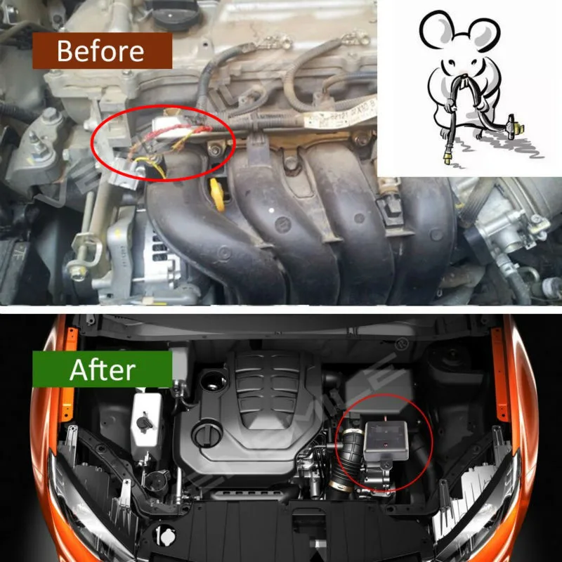 

12V 3W Engine Anti-Mouse Ultrasonic High Efficiency Power Saving Electronic Car Repeller Mousetrap