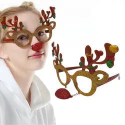 1 очки для работы за компьютером Рождество Лось Творческий Забавный пластик Рождество очки для вечерние маскарада партии Рождество