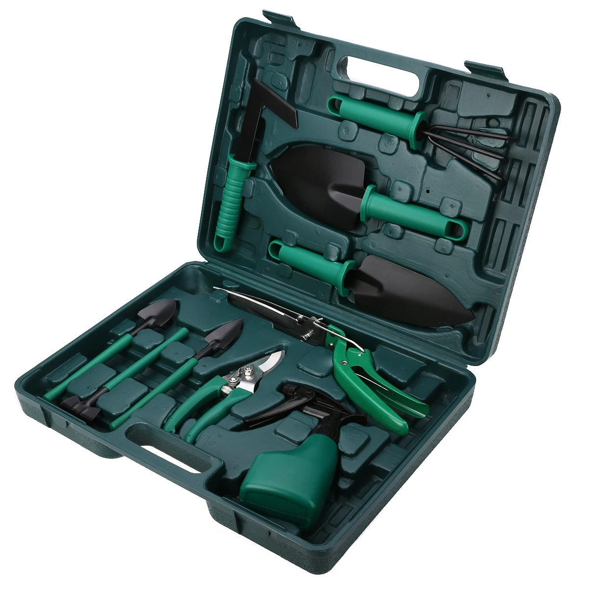 

10pcs/set Garden Tools Set Gardening Shovel Rake Kit With Case Tools For Clipping Weeding Digging Prune High Quality