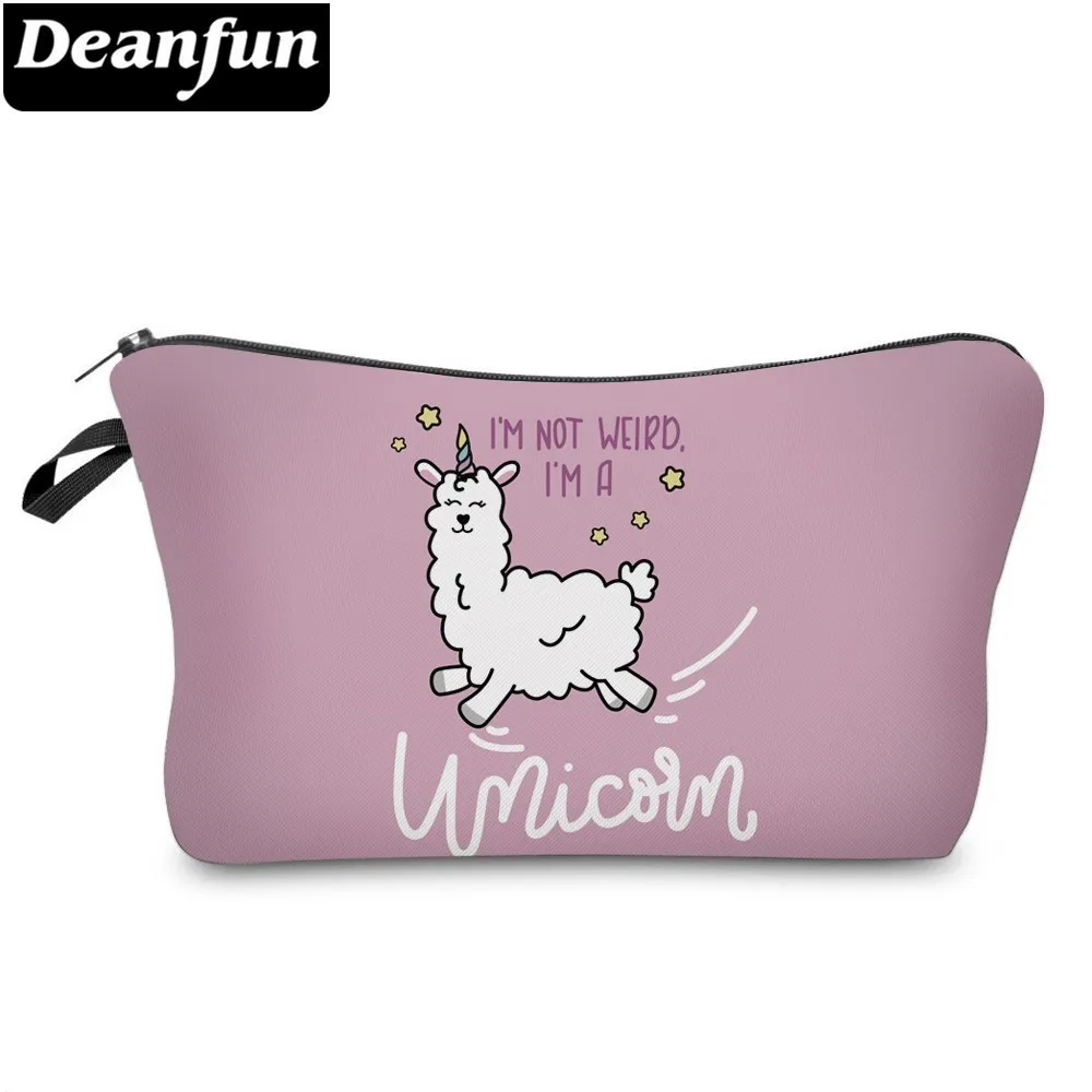 Deanfun белый Llama косметичка водонепроницаемые косметички прочные Косметические