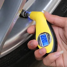 Цифровой светодиодный прибор для измерения давления воздуха в шинах, манометр, барометры, инструмент для проверки, шинный инструмент для автомобиля, мотоцикла