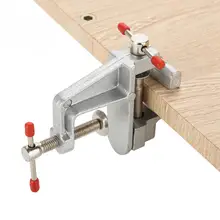 Миниатюрный Мини-зажим для хобби ювелира из алюминиевого сплава на настольной скамье тиски портативный профессиональный ручной инструмент DIY