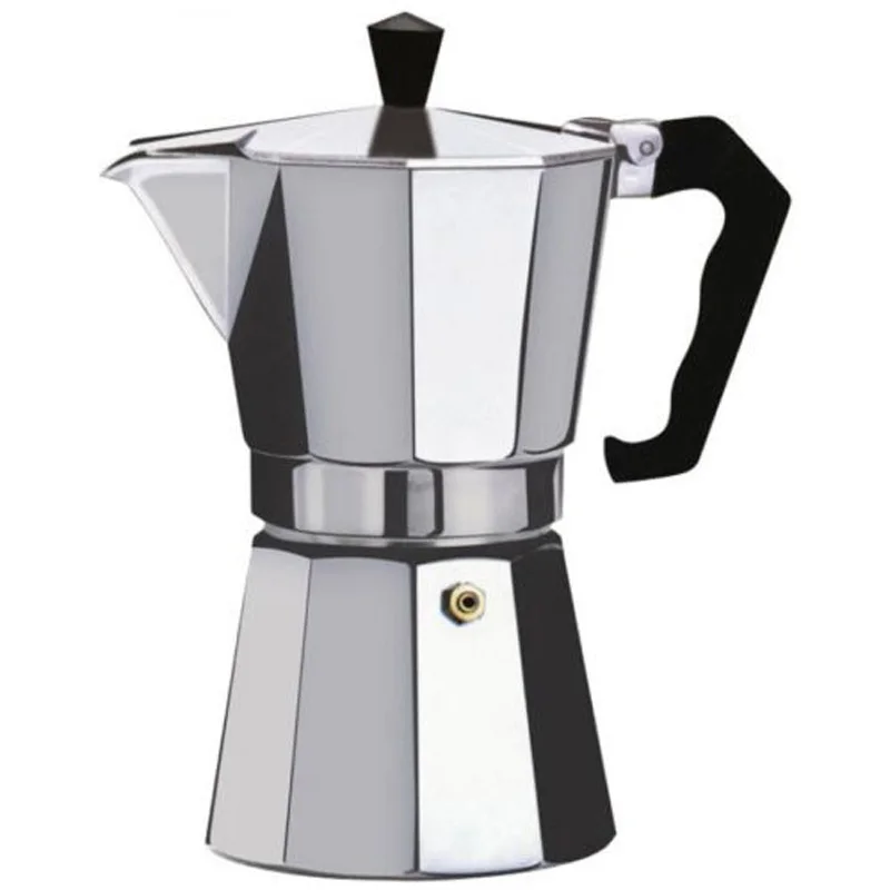 Coffee Maker Moka Espresso Coffeemake Machine Aluminium Metal 1-Cup 3-Cup 12-Cup