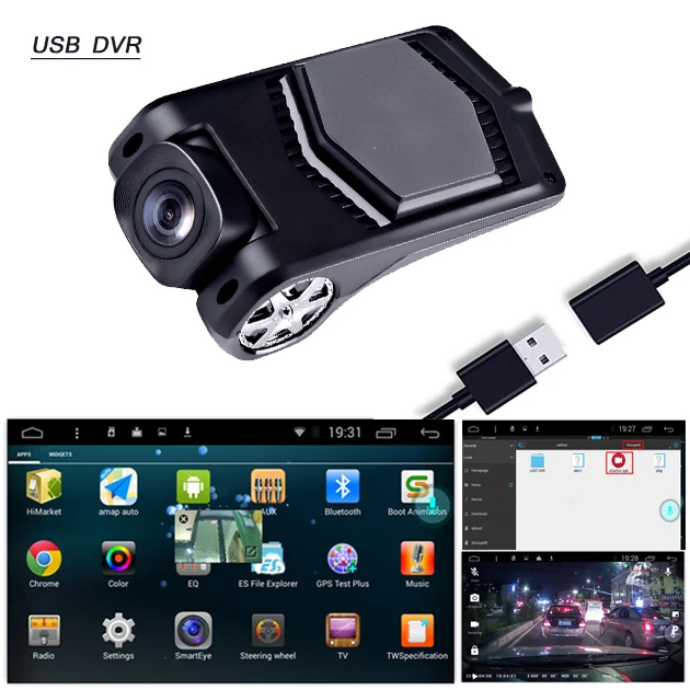 

New Dash Cam 1080P USB Car DVR Camera Video Recorder ADAS G-sensor Mini Picture in Picture