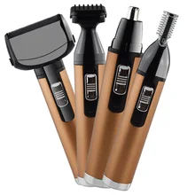 Четыре в одном триммер для волос в носу, для бритья бровей, электрическая машинка для стрижки мужчин, триммер для лица и ушей, бритва для удаления волос