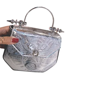 

FGGS Handbags PU Patchwork Shining Shoulder Bags