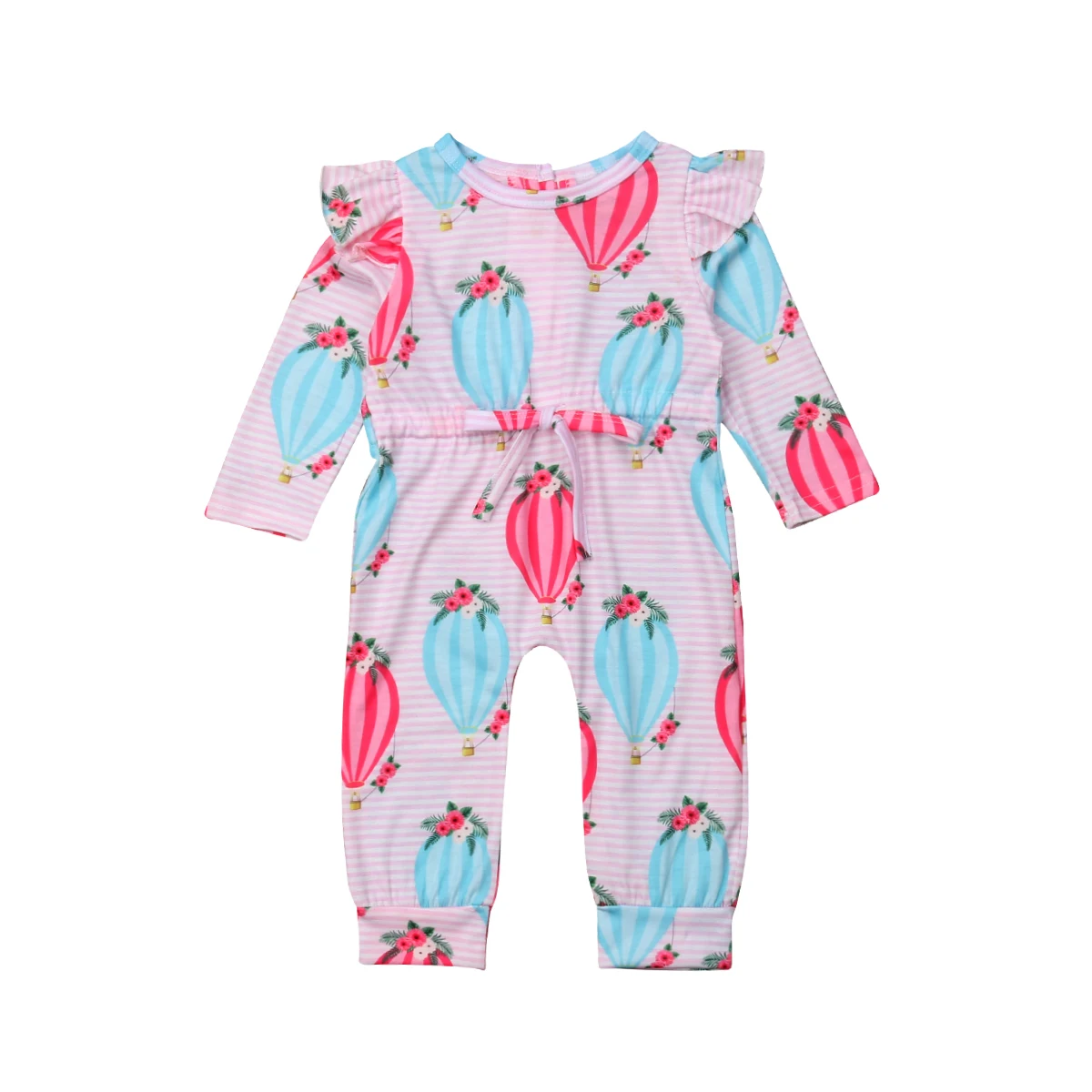 Baby Floral One piece Balloon Romper Newborn Infant Baby Girl Rompers Jumpsuit Outfits Clothes 0