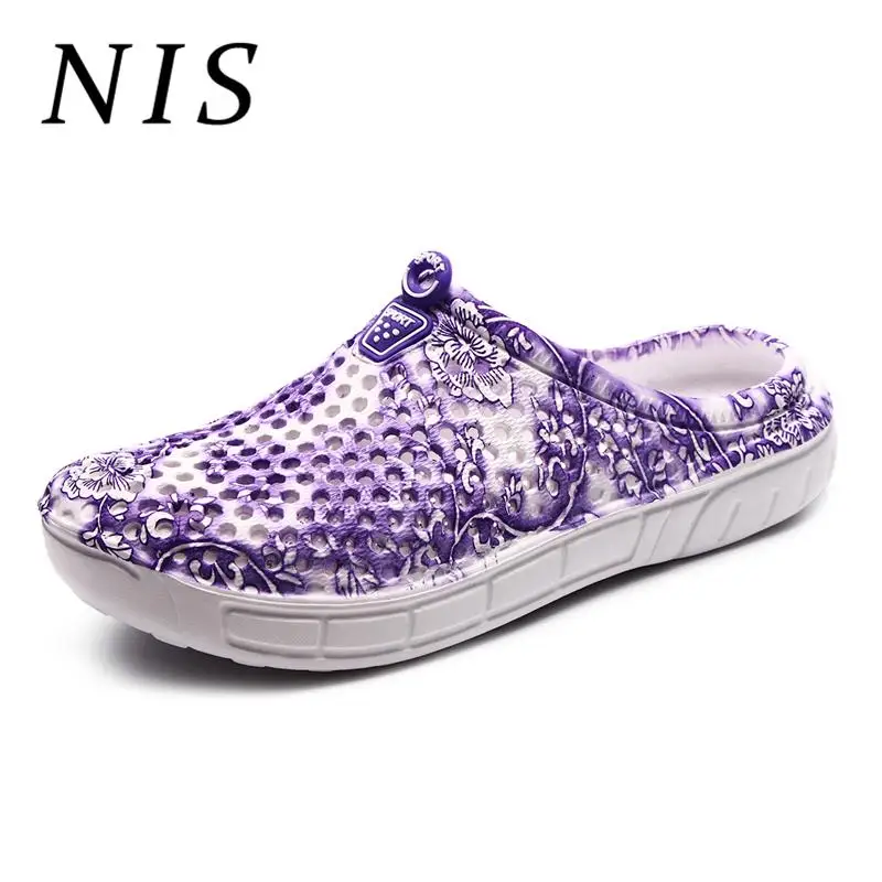 

NIS Big Size 36-42 Hollow-out Women Slippers Summer Beach Slippers EVA Breathable Casual Shoes Woman Ladies Slides Slipper 2019