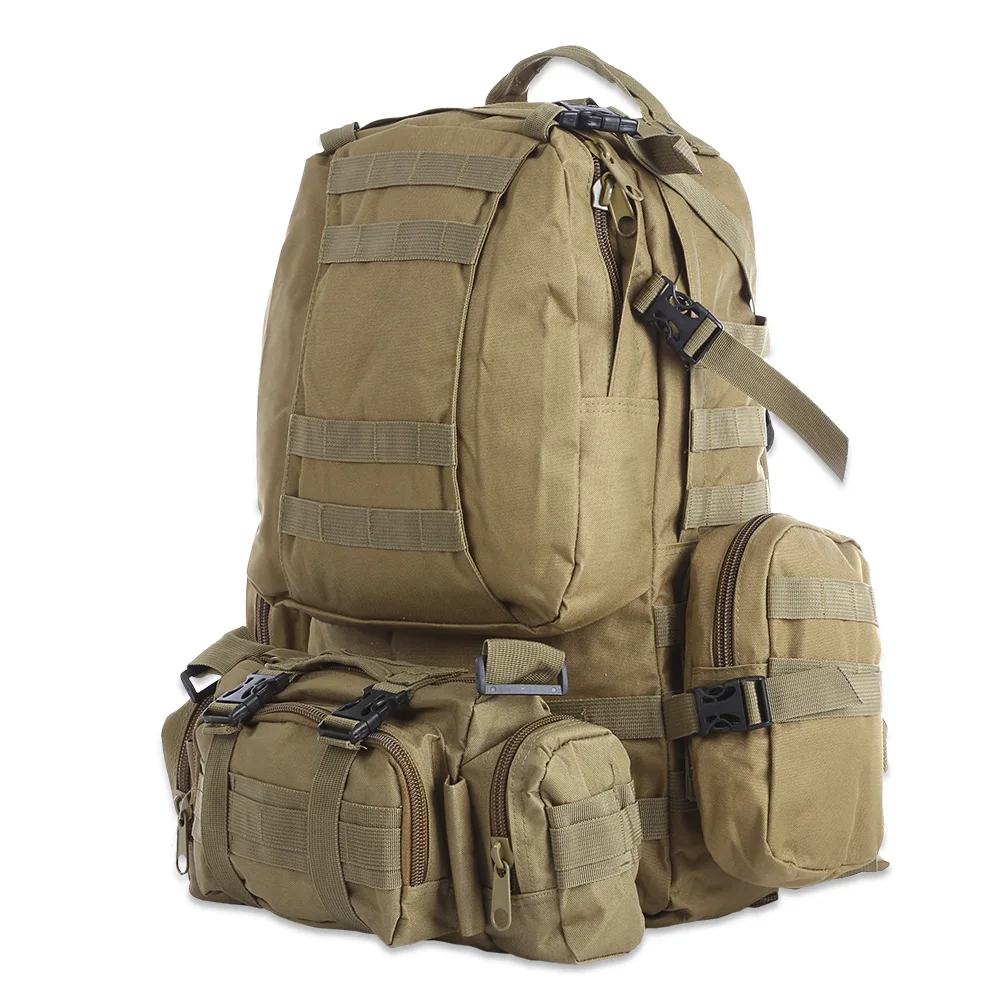  Outlife 50L Outdoor Backpack Molle Military Tactical Backpack Rucksack Sports Bag Waterproof Campin - 32802204318