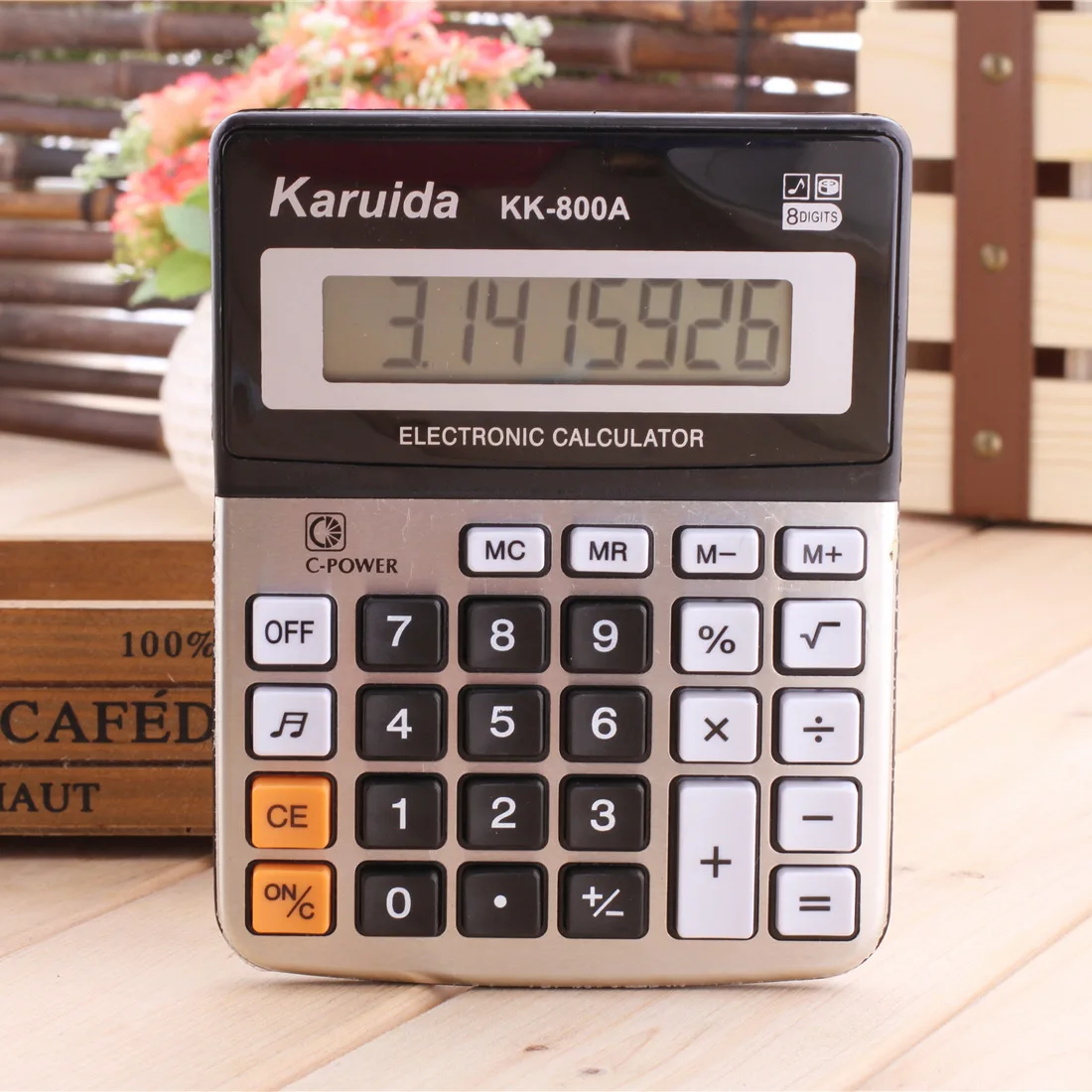 

Manufacturer Wholesale Calculator KK-800A Metal Desktop Calculator 8 A Business Computer Office Supplies
