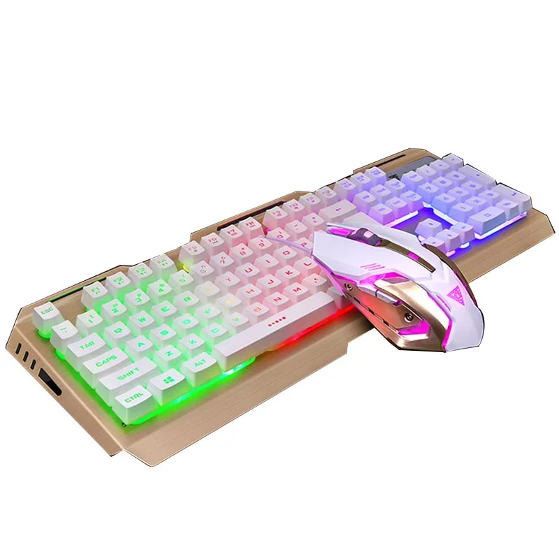

Gamedias V1 Robot Feel Gaming Keyboard And Mouse Set Game Notebook Desktop Computer Wired Mouse