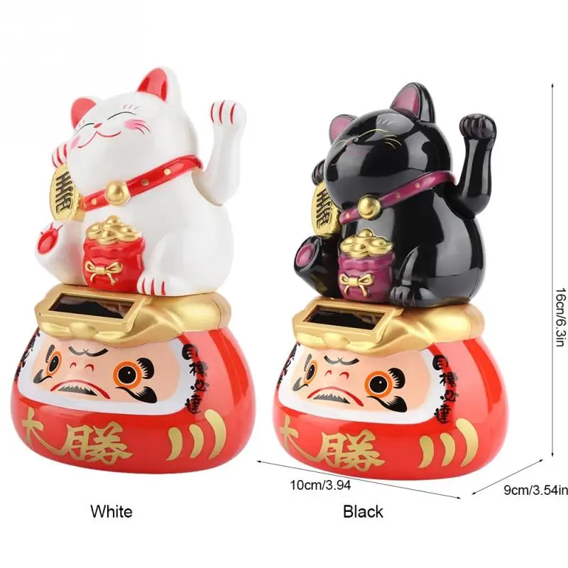 Maneki Neko на солнечной батарее очаровательное Счастливое Платье поманивающее котов