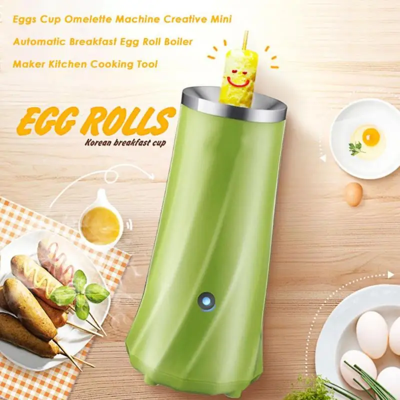 

50W Automatic Multifunctional Electric Mini Fast Breakfast Maker Egg Boiler Roller DIY Omelette Machine for Home Kitchen Cooking