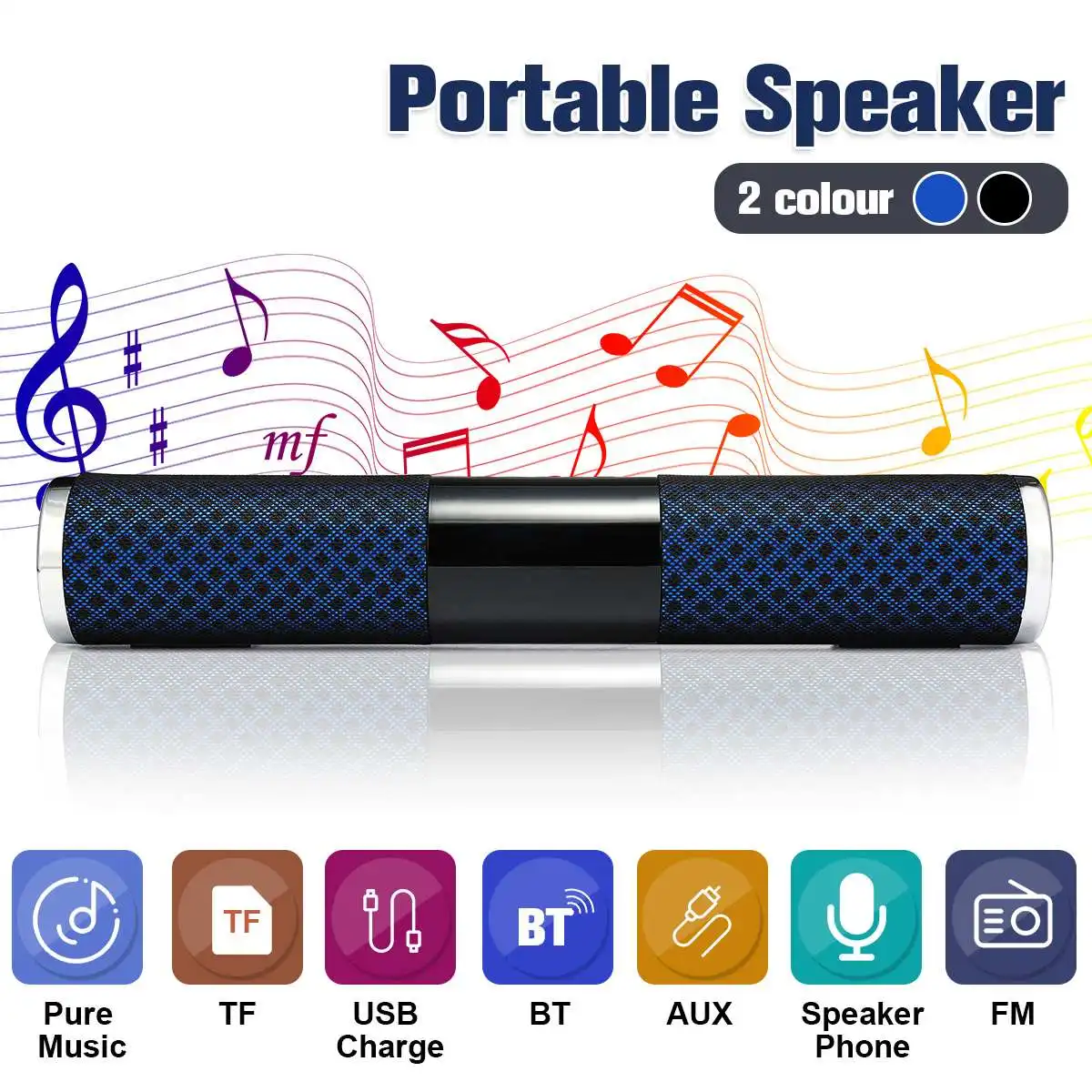 

New Wireless Sound Rechargeable Speaker Mini Speaker Multi-function Speakers Portable With Dual USB Charge Out Sound