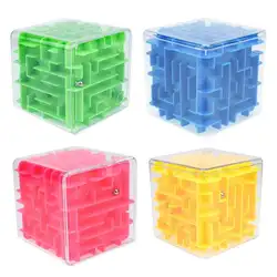 3D куб головоломка Лабиринт Игрушки вызов ручная игра чехол Дети Баланс декомпрессии Развивающие игрушки для детей подарок