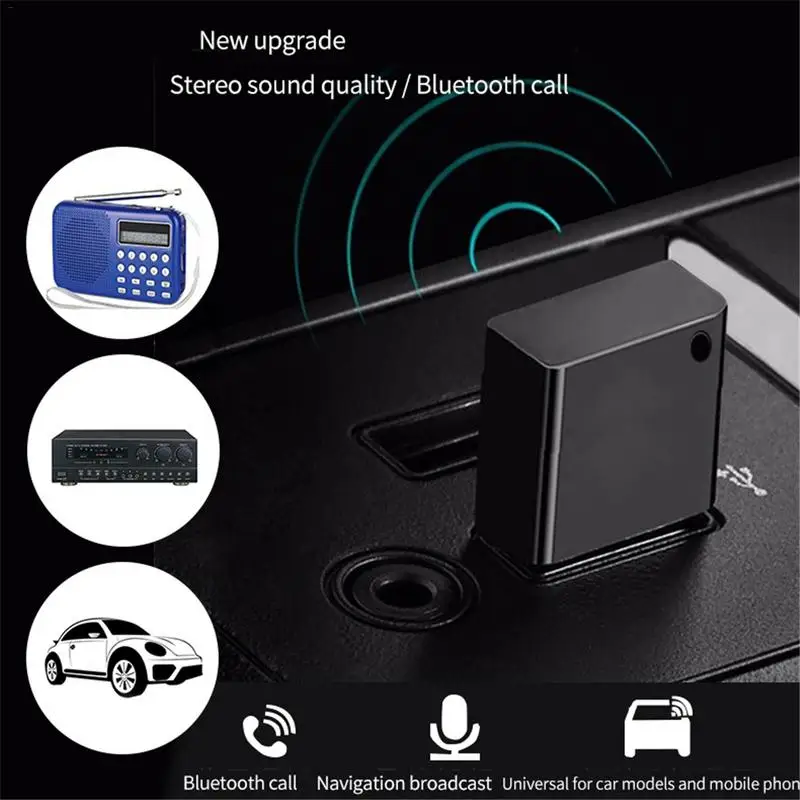 Автомобильный Bluetooth 5,0 приемник музыкальный аудио приемник передатчик беспроводной адаптер телефон Громкая связь динамик с сабвуфером аудио