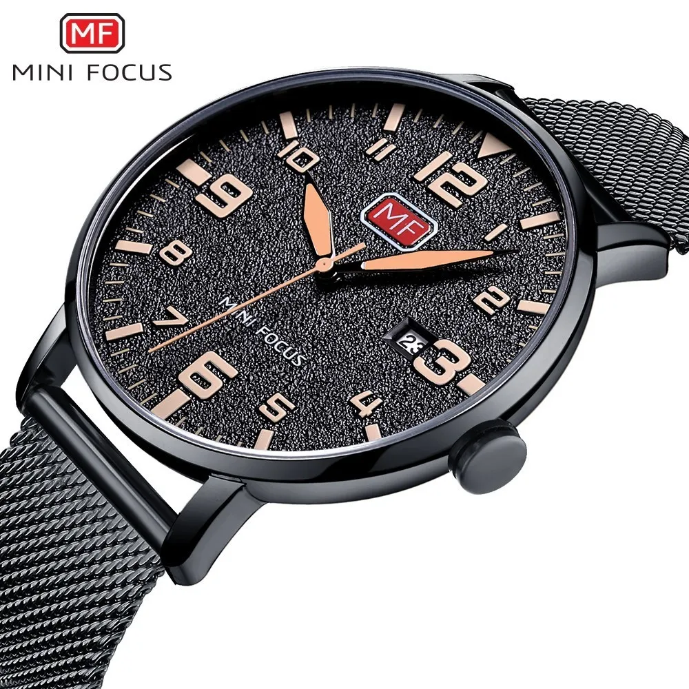 MINI FOCUS Wristwatch Mens Watches Quartz Fashion Thin Clock Men Watches 2019 Luxury Brand Stainless Steel Watch Strap Calendar MINI FOCUS Wristwatch Mens Watches Quartz Fashion Thin Clock Men Watches 2019 Luxury Brand Stainless Steel Watch Strap Calendar