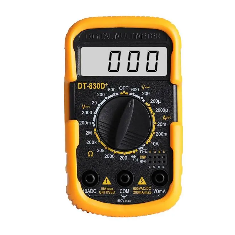 

DT830D Mini Portable Digital Multimeter AC/DC Voltage Meter Current Tester Detector Handheld Multimeters Voltage Tester Meters
