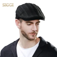 FANCET, зимние мужские шерстяные шапки с козырьком, шапки-утконосы, однотонные акриловые вязаные мягкие теплые шапки Newsboy, унисекс, Повседневные шапки с козырьком, распродажа 69148