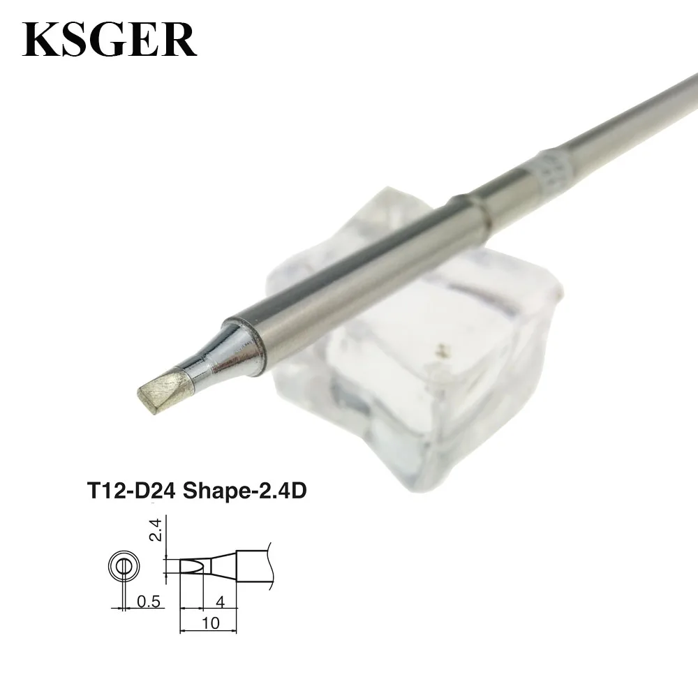 KSGER T12 D24 Tips STM32 O LED/светодиодный паяльная станция DIY сварочный наконечник паяльник