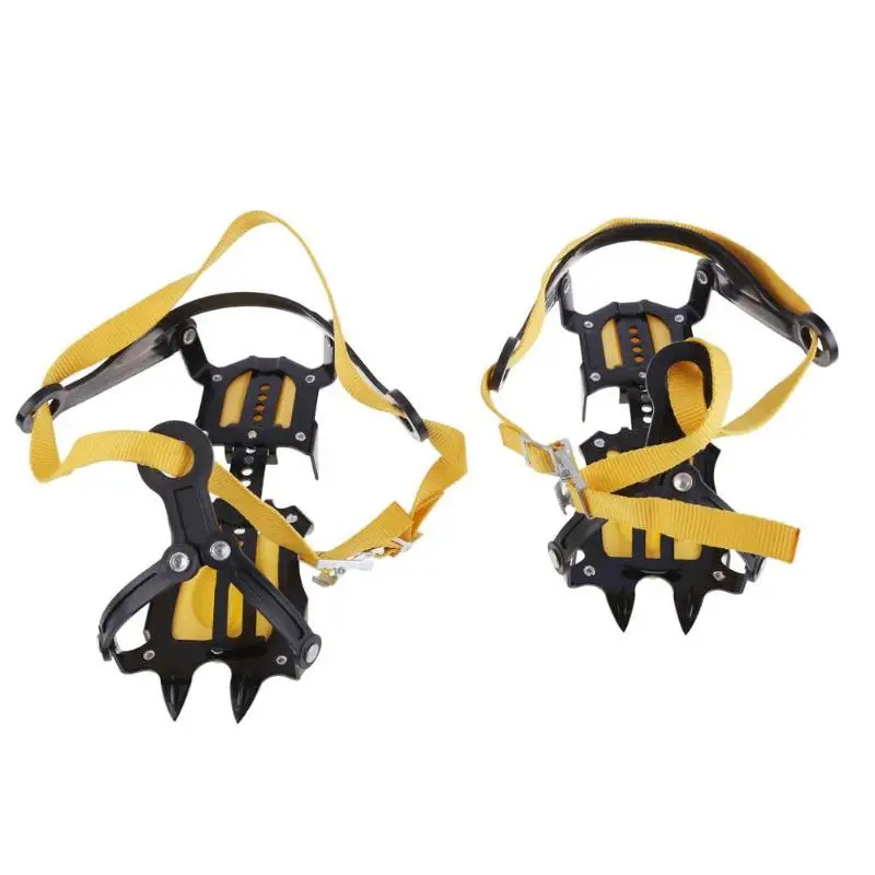 10 Studs Outdoor Climbing Antiskid Crampons Winter Walk Ice Fishing Snowshoes Manganese Steel Slip S