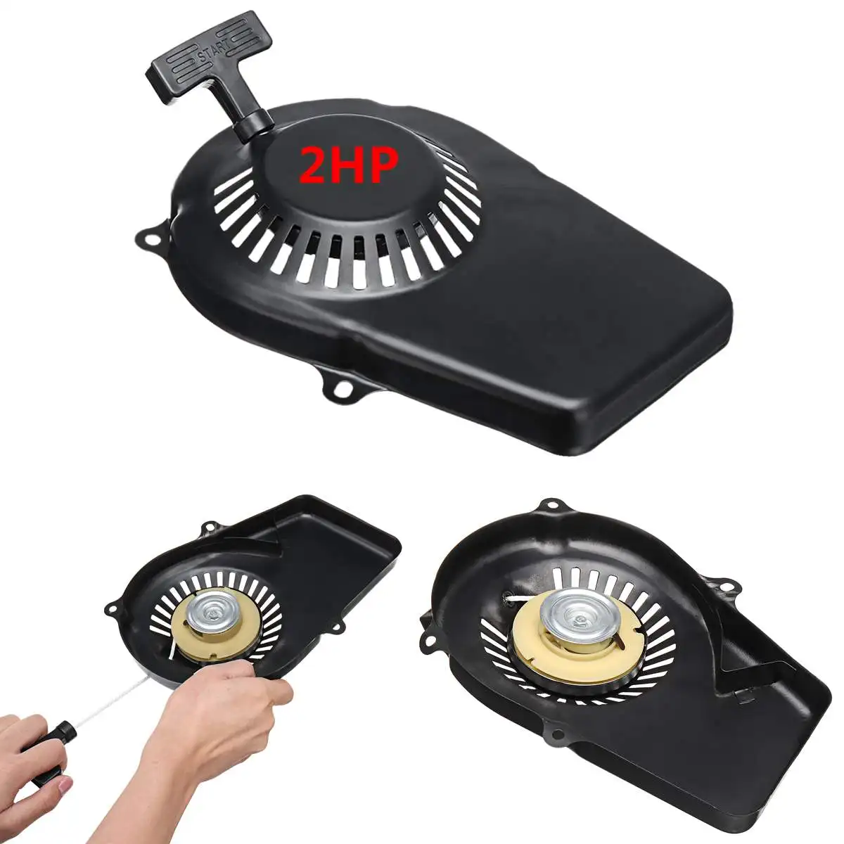 

Recoil Starter Fits for Harbor Freight Storms CAT 63CC 2HP 800 900W 60338 66619 69381 Auto Replacement Parts
