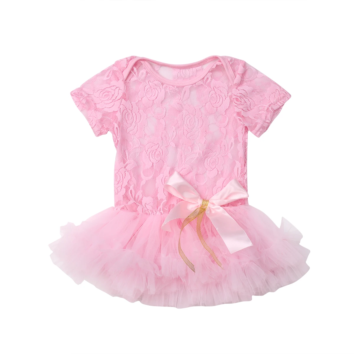 0 12Month Newborn Baby Girl Festival Lace Princess Romper Dress Tutu